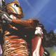 Dan Steven’s classic hero along with Betty Page, as depicted on the cover of The Rocketeer: High Flying Adventures anthology.